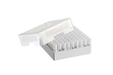 艾本德儲存盒 9 × 9, 可放置 81  個螺旋蓋（凍存）管， 1  –  2  mL，3  件，高 53  mm，2  英寸，聚丙烯材料，可耐受最低 -86  °C，可高溫高壓滅菌，帶蓋子并具有數(shù)