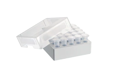 艾本德儲存盒 5 × 5, 可放置 25  個試管，5  mL，4  件，高 64  mm，2.5  英寸，聚丙烯材料，可耐受最低 -86  °C，可高溫高壓滅菌，帶蓋子并具有數(shù)字字母標(biāo)識