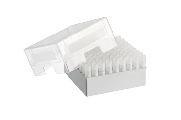 艾本德儲存盒 9 × 9, 可放置 81  個螺旋蓋（凍存）管， 3   mL，2  件，高 76  mm，3  英寸，聚丙烯材料，可耐受最低 -86  °C，可高溫高壓滅菌，帶蓋子并具有數(shù)字字母標(biāo)識